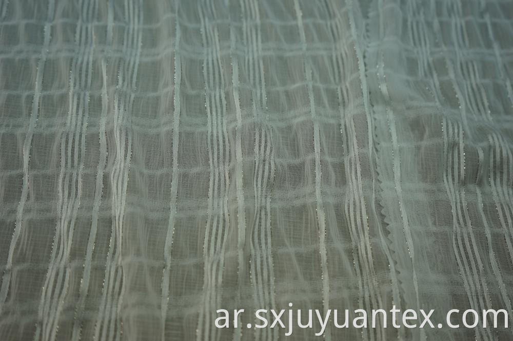 Chiffon Lurex Stripe Dobby Fabric